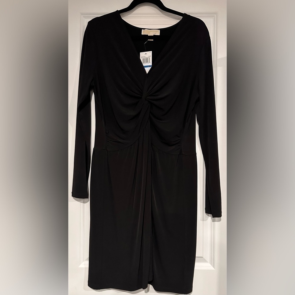 Micheal  Kors Women’s Holiday Long Sleeved Dress Black Size Xl